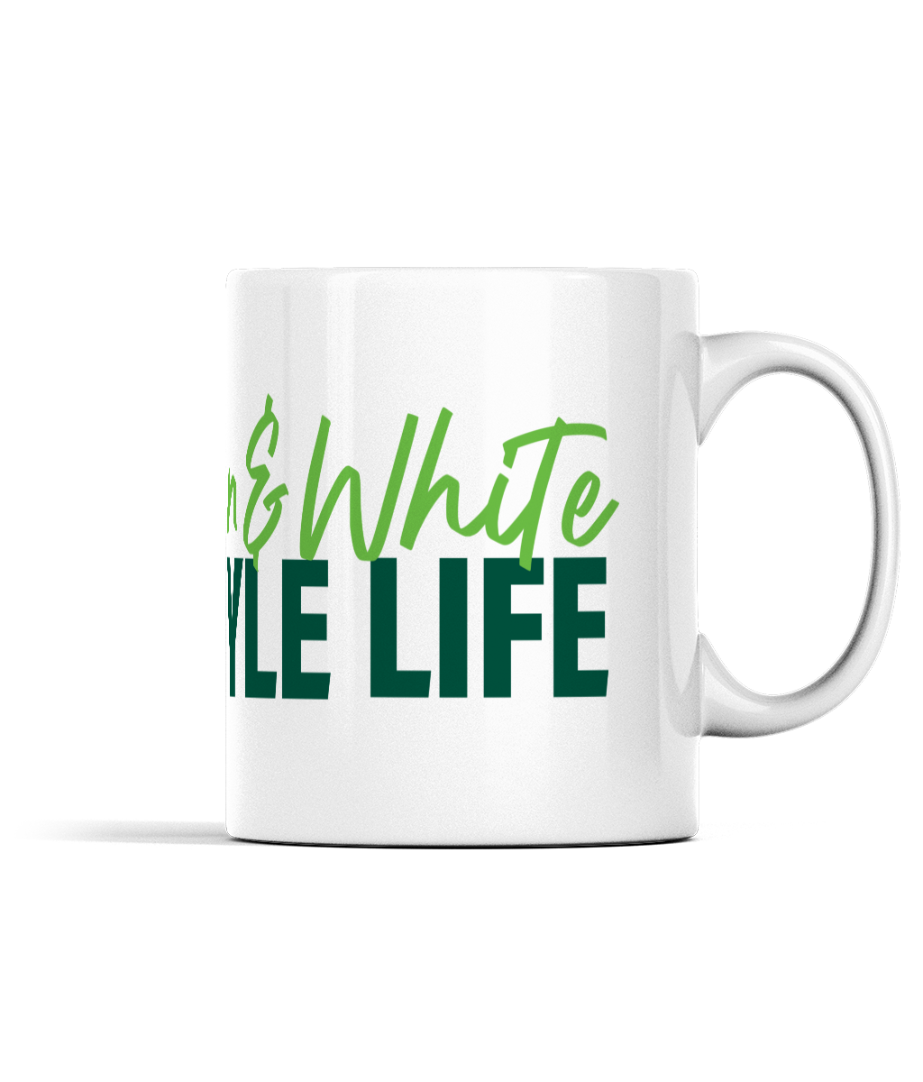 Green & White - Mug